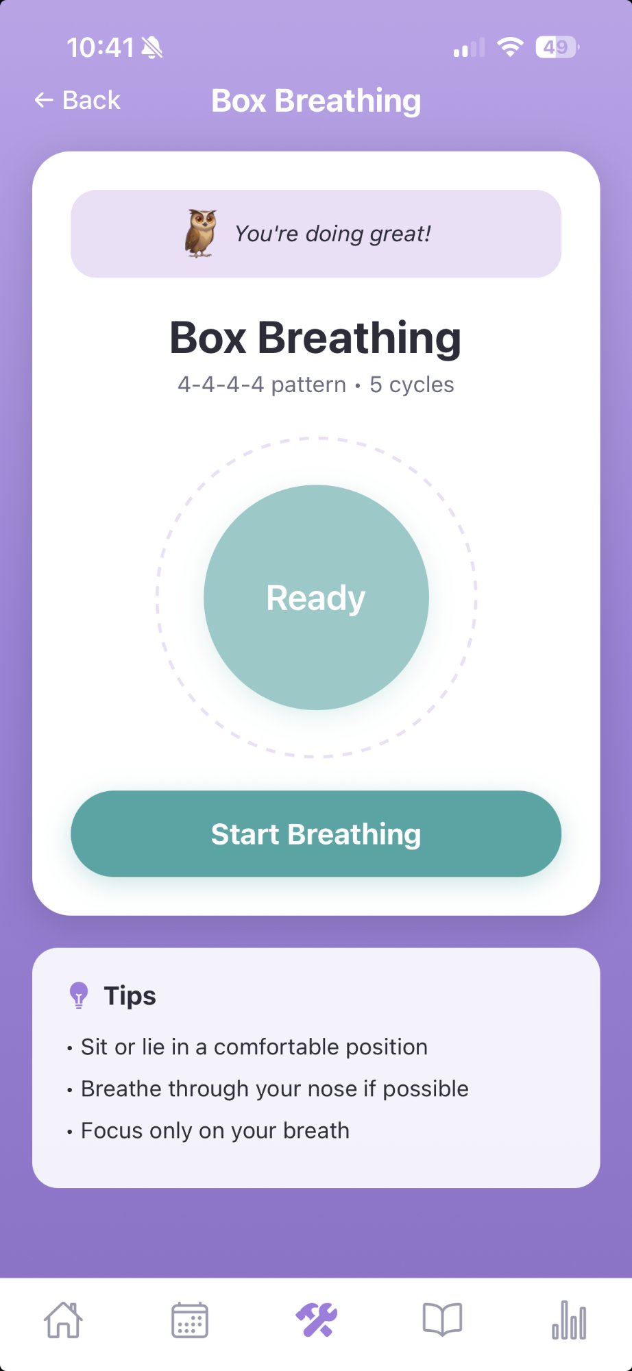 Box Breathing Exercise